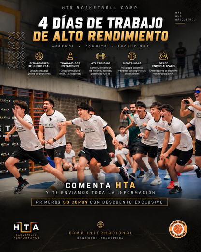 HTA basketball Camp X FadeAway Fitness 12 al 15 de Enero 2027
