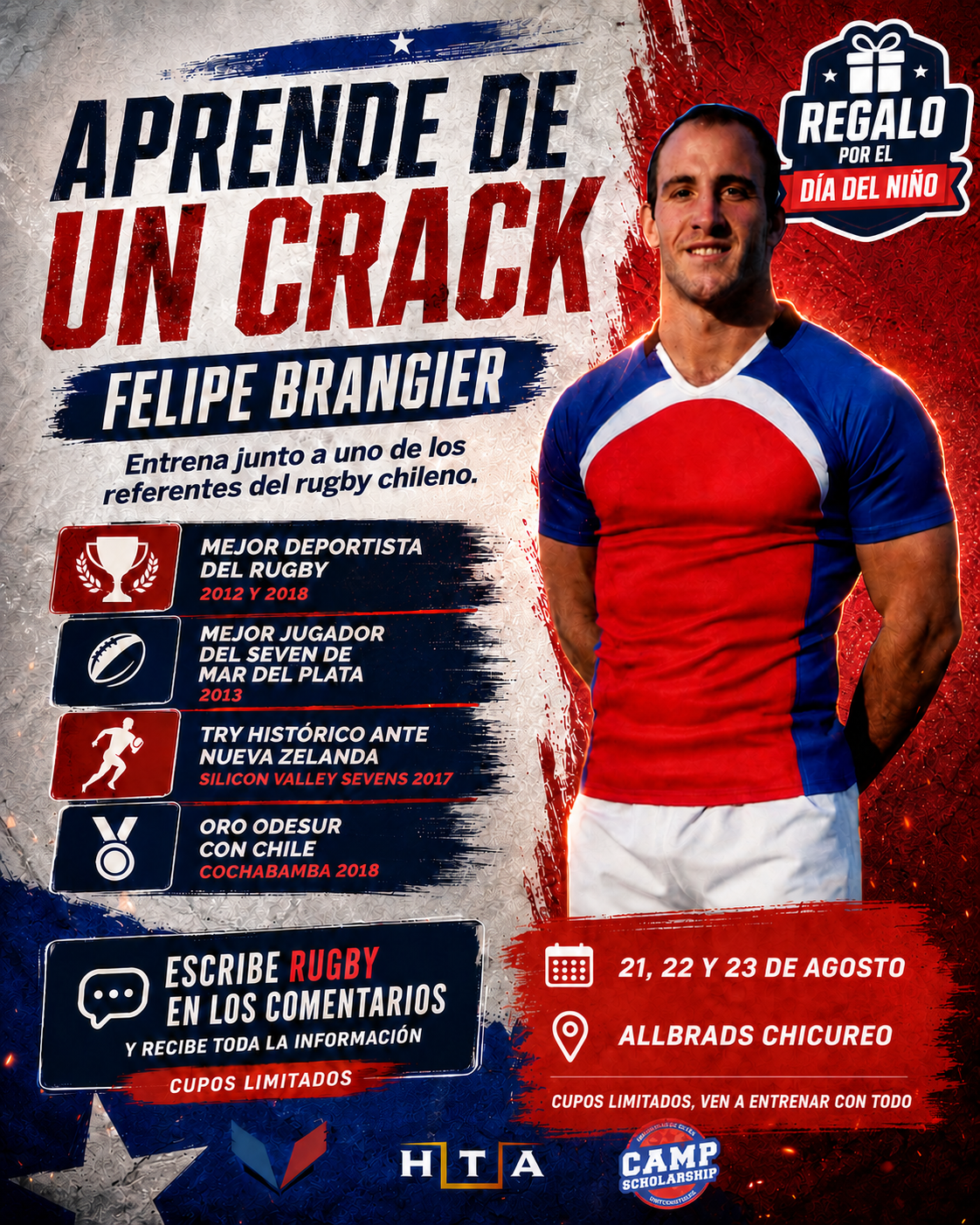 Highlander Rugby Camp By HTA, 21, 22 y 23 de Agosto