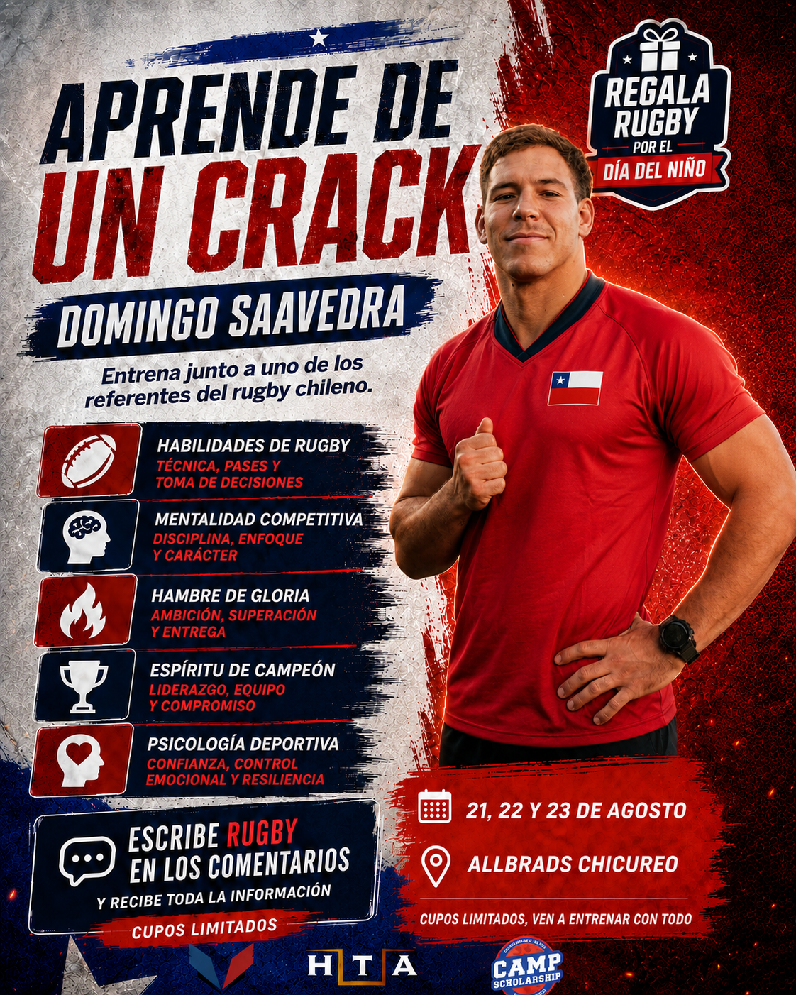 Highlander Rugby Camp By HTA, 21, 22 y 23 de Agosto